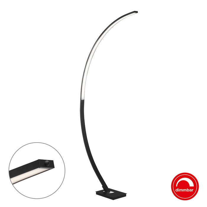 Lampada led a piantana ad arco dimmerabile