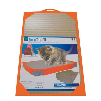 Tiragraffi in plastica con ricambio in cartone