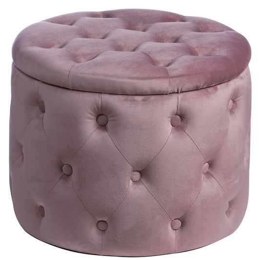 Pouf in velluto con contenitore 50 cm - Oulad - AD TREND - 34259802030296