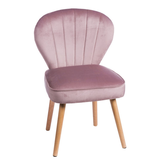 Sedia in velluto con gambe in legno - Jarron - AD TREND - 34259804520664