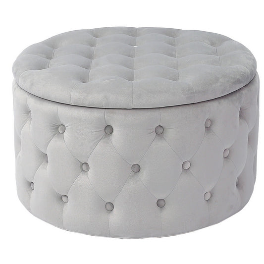 Pouf in velluto con contenitore 70 cm - Oulad - AD TREND - 34259819135192