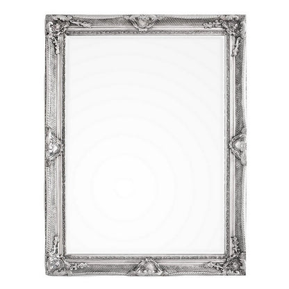Specchio rettangolare con cornice argentata - Miro