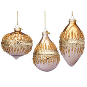 Pendaglio natalizio in vetro con glitter e paillettes - Show