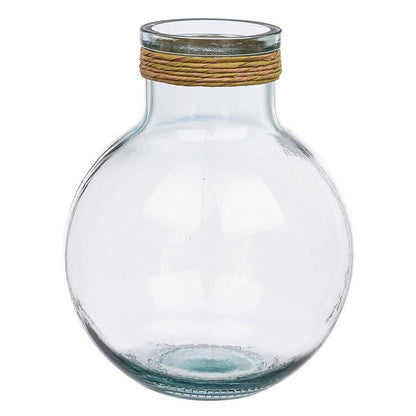 Vaso portafiori in vetro e corda - Rotang