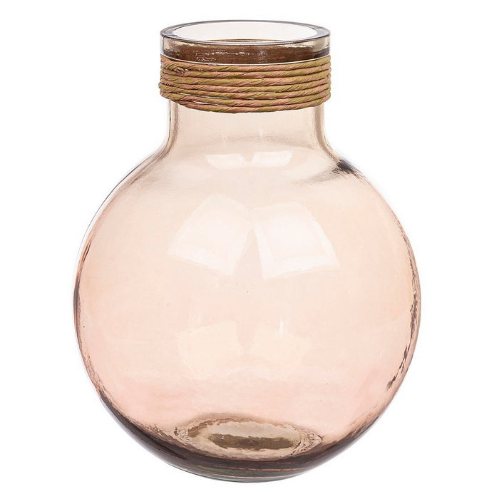 Vaso portafiori in vetro e corda - Rotang - BIZZOTTO - 34268767420632