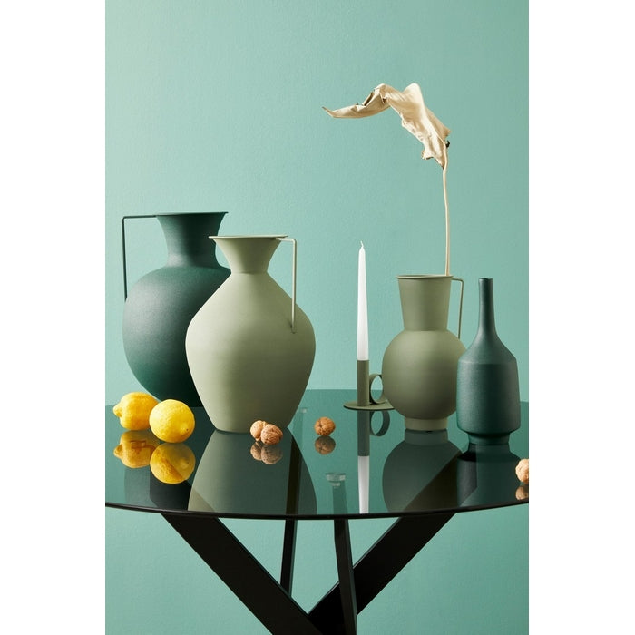 Anfora porta fiori minimal in metallo con manico 29 cm - Kalathos - BIZZOTTO - 34268809429208