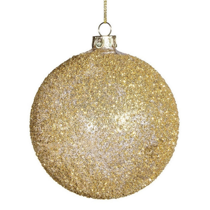 Palla di Natale in vetro con glitter - Freeze