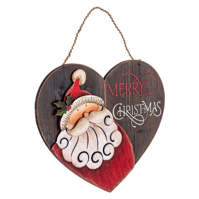 Pendaglio natalizio Cuore con Babbo - Caleb