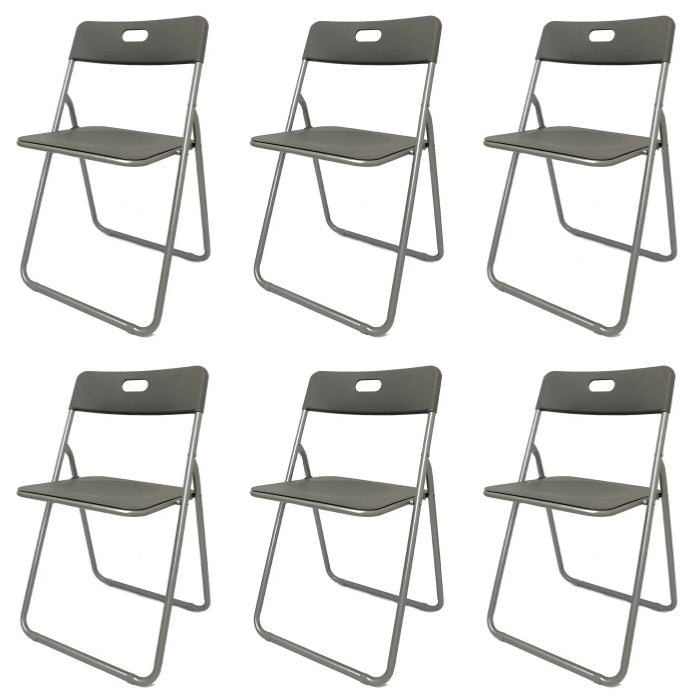 Set 6 sedie pieghevoli in ferro - Poli Wili - BEST - 63737185108346