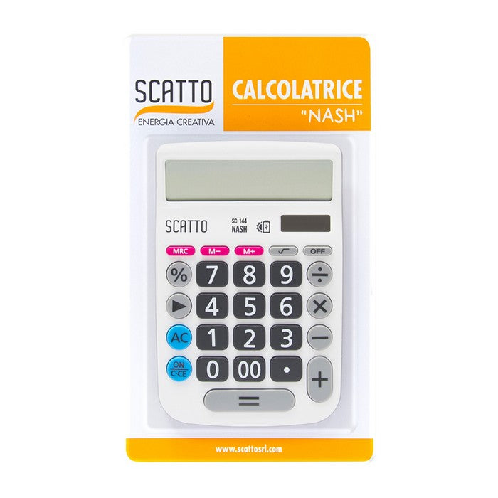 Calcolatrice con memoria a luce solare - Nash - SCATTO ENERGIA CREATIVA - 34277477089496