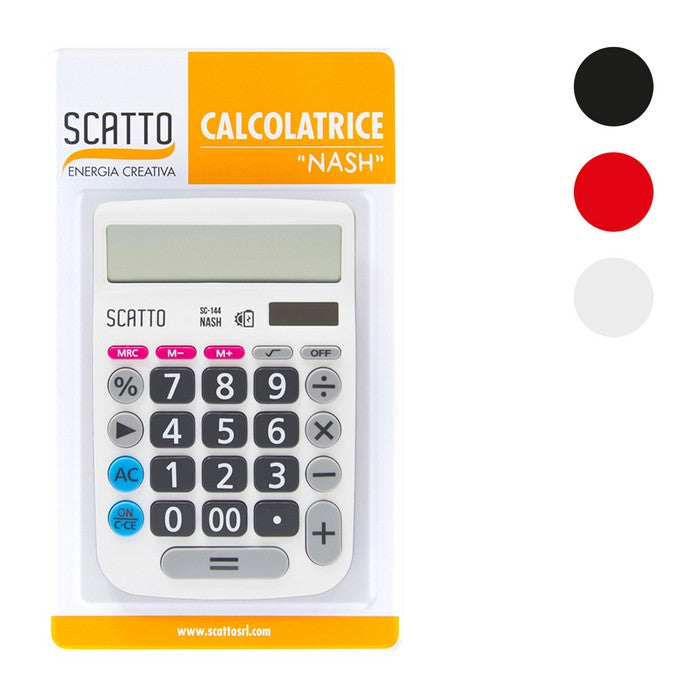Calcolatrice con memoria a luce solare - Nash - SCATTO ENERGIA CREATIVA - 34277477187800