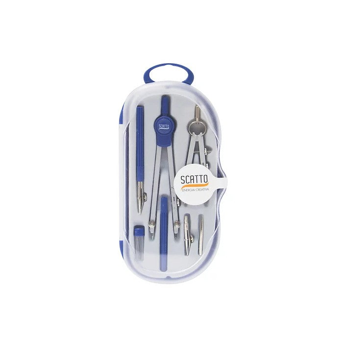 Set compasso 7 pezzi con custodia - SCATTO ENERGIA CREATIVA - 34277477974232