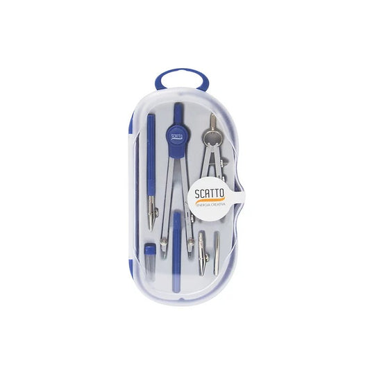 Set compasso 7 pezzi con custodia - SCATTO ENERGIA CREATIVA - 