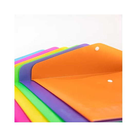 Busta porta documenti con bottone rigida A4 - SCATTO ENERGIA CREATIVA - 34277483184344