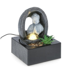 Fontana con Buddha acqua e LED 24 cm - Quiet