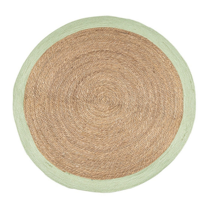 Tappeto tondo naturale con bordo colorato 120 cm - Zhara - BIZZOTTO - 34357506375896