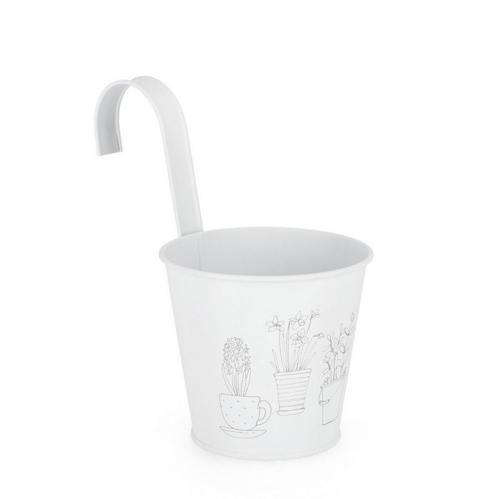 Set Di 4 Fioriere In Macramè, Da Appendere All'interno, In Corda Di Cotone Bohémien, Con Ganci, Per Piante, Per Interni Ed Esterni, Balconi, Decorazione Da Parete - Foto 6