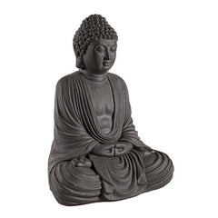 Decorazione Buddha seduto antracite - Pattaya
