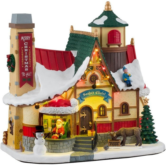 Chalet di Babbo Natale per villaggio natalizio