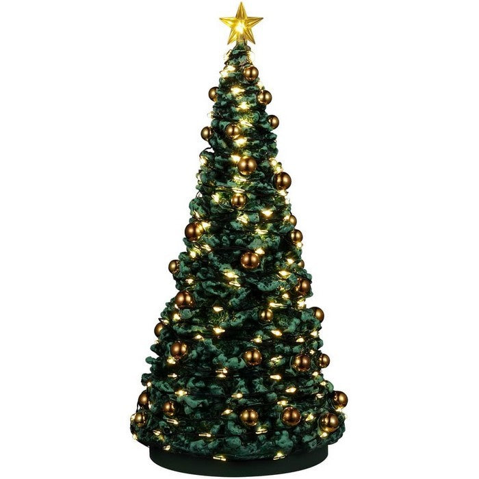 Albero di Natale Addobbato Jolly per villaggio natalizio