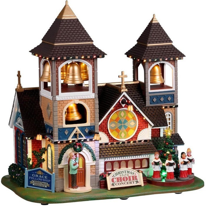 Chiesa con Coro di Natale per villaggio natalizio
