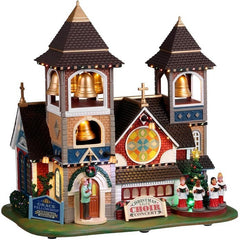 Chiesa con Coro di Natale per villaggio natalizio