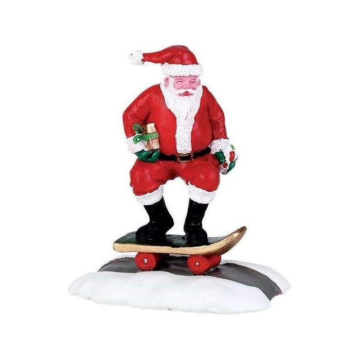 Babbo Natale su Skateboard per villaggio natalizio
