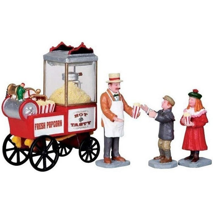 Scena Venditore di Popcorn per villaggio natalizio