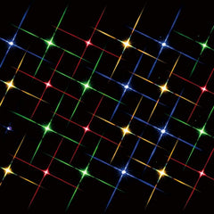 Filo di luci multicolor 24 LED per villaggio natalizio