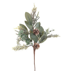 Ramo artificiale per decorazione natalizia con pigne 45 cm - Fernie