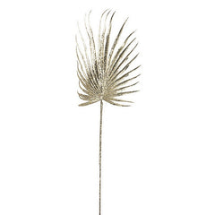 Foglia di palma artificiale per decorazione natalizia con glitter 67 cm