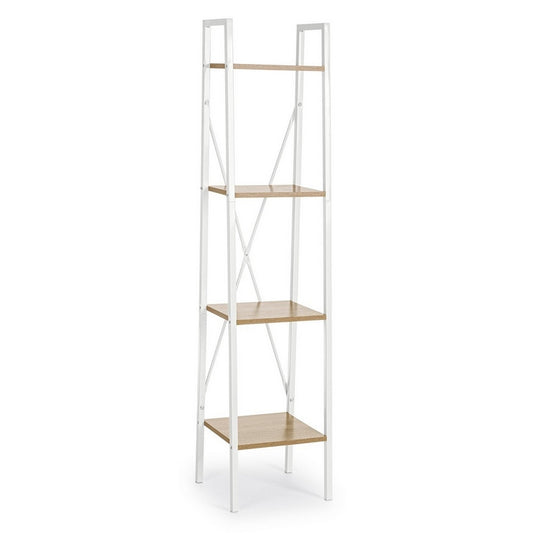 Scaffale a colonna scandinavo con 4 mensole bianco - Elettra - BIZZOTTO - 34265906217176