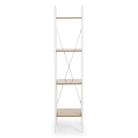 Scaffale a colonna scandinavo con 4 mensole bianco - Elettra - BIZZOTTO - 34265906217176