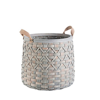 Cesta in legno d'abete con manici Lisette