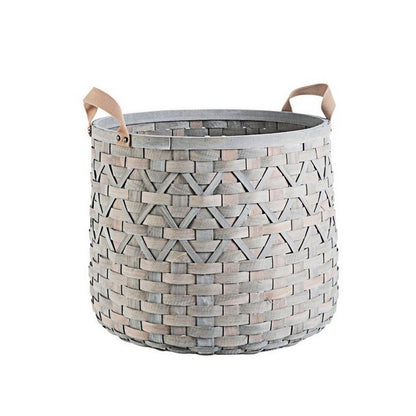 Cesta in legno d'abete con manici Lisette