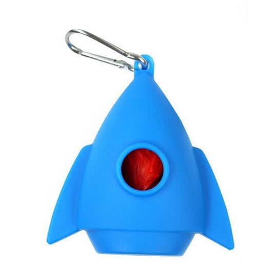 Dispenser sacchetti igienici per cani in silicone - Razzo - RECORD - 64406001877370
