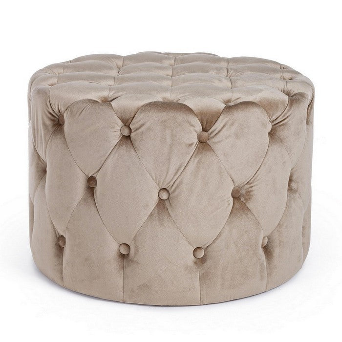 Pouf in velluto rotondo 60 cm - Lorella - BIZZOTTO - 34278981107928