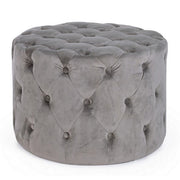 Pouf in velluto rotondo 60 cm - Lorella