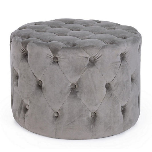 Pouf in velluto rotondo 60 cm - Lorella - BIZZOTTO - 34260011188440