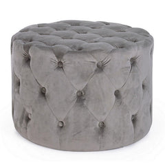 Pouf in velluto rotondo 60 cm - Lorella