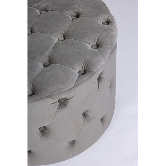 Pouf in velluto rotondo 60 cm - Lorella - BIZZOTTO - 34260011188440