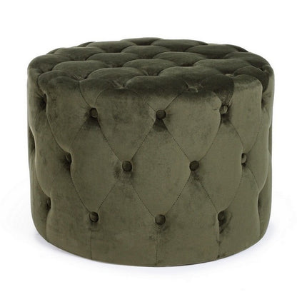 Pouf in velluto rotondo 60 cm - Lorella
