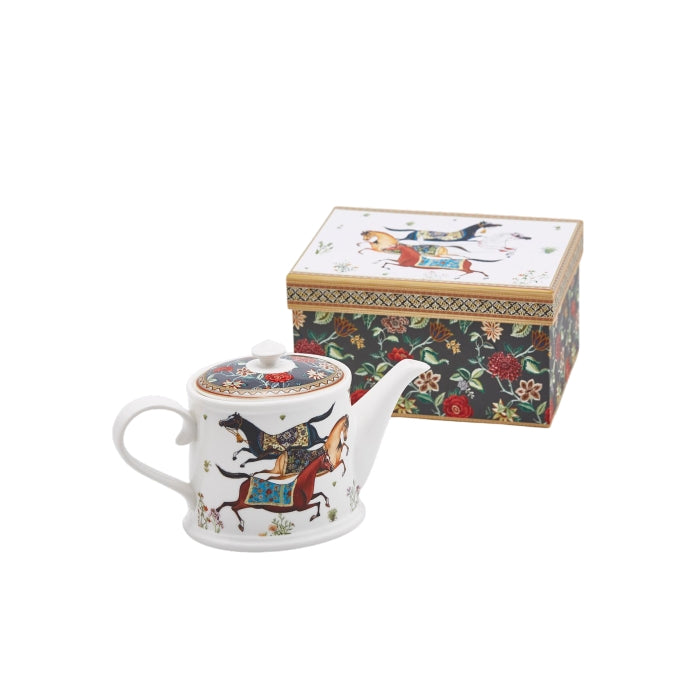 Teiera natalizia in porcellana con confezione regalo - EDG - 34278995394776