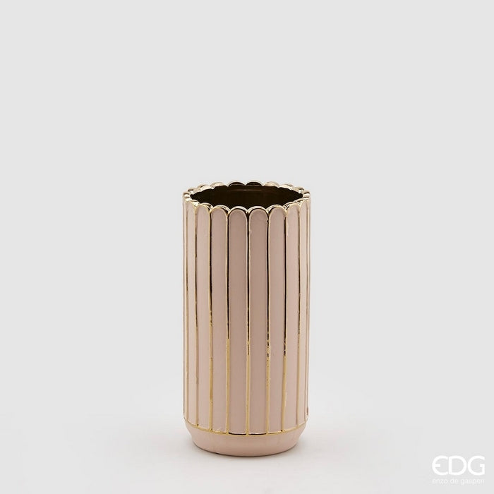 Vaso con righe dorate - Savoy - EDG - 34278998671576