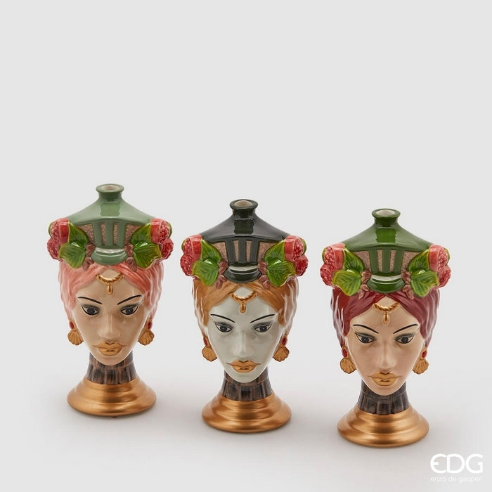 Vaso decorativo Testa di Moro - Sicily - EDG - 34268858450136