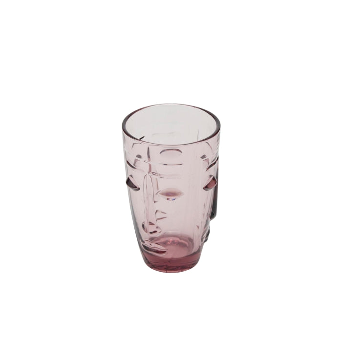 Bicchiere con faccia in vetro colorato - EDG - 34276537336024