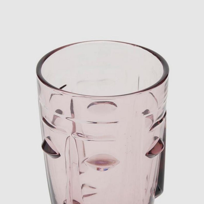 Bicchiere con faccia in vetro colorato - EDG - 34276538745048
