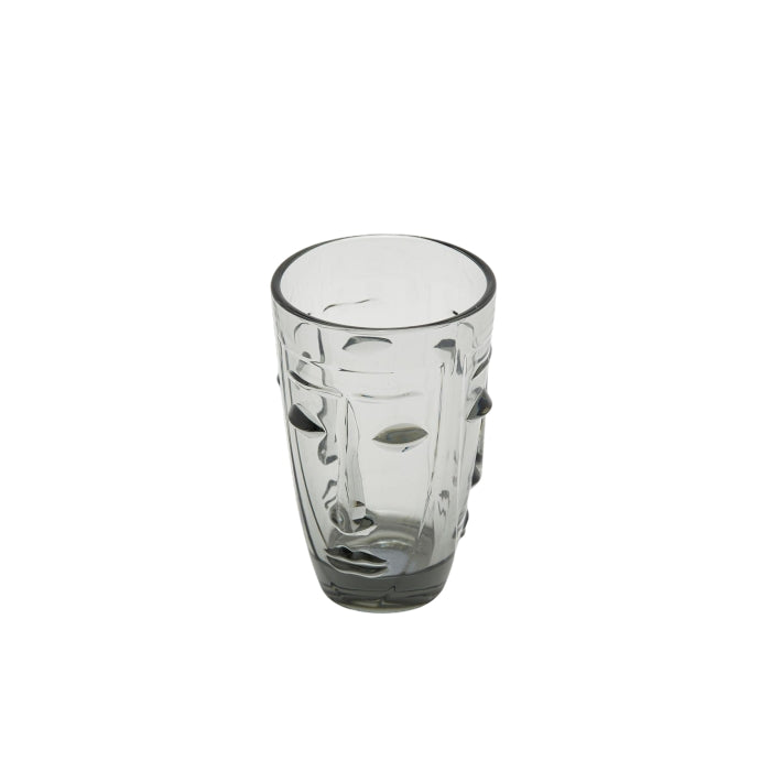 Bicchiere con faccia in vetro colorato - EDG - 34276540317912