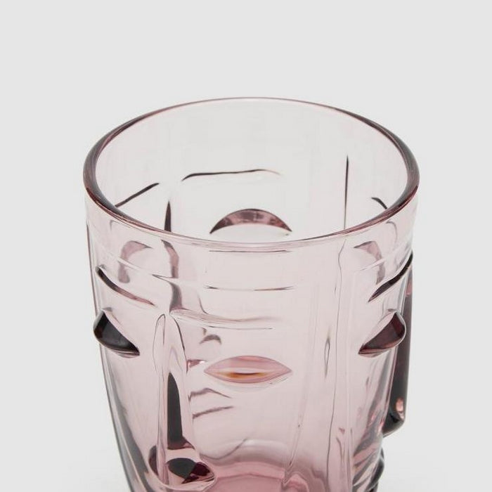 Bicchiere con faccia in vetro colorato - EDG - 34276543463640