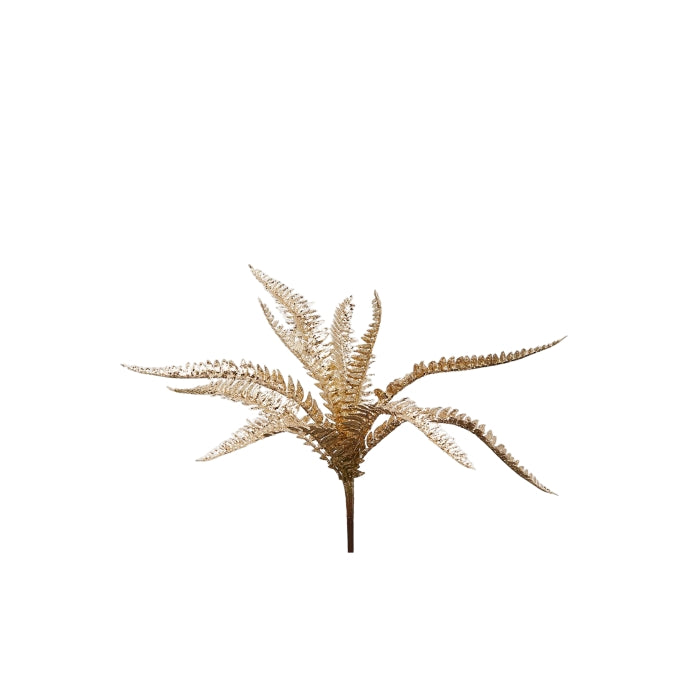 Ramo di felce artificiale con glitter per decorazione - West - EDG - 34268883583192